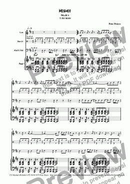 page one of Prelude 6 (Mesmer) [4tet]