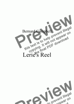 page one of Lerie’s Reel.
