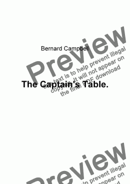 page one of The Captain’s Table.