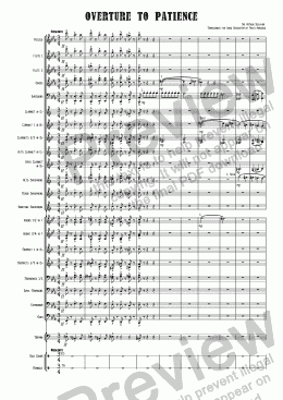 page one of Overture to ’Patience’
