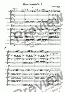 page one of Oboe Concerto Nr. 2