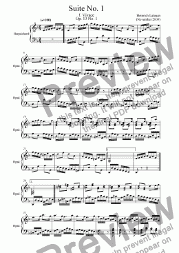 page one of Suite No. 1