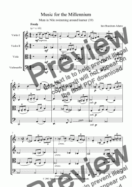 page one of Music for the Millennium
