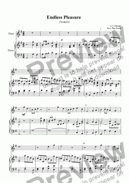 page one of Endless Pleasure (Händel)