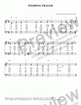 Wedding Hymns and songs: Heavenly Father, Send Thy Blessing.txt - lyrics,  chords and PDF