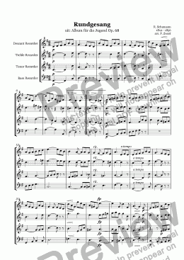 page one of Rundgesang (Schumann)