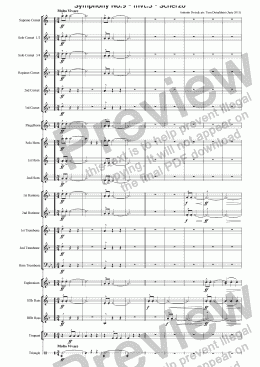 page one of BRASS BAND - Symphony No.9 - mvt.3 - Scherzo