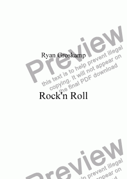 page one of Rock’n Roll