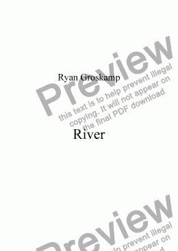 page one of River