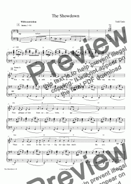 page one of Showdown, The [piano-vo