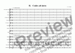 page one of 2nd Move. Codex ab Intra - Clarinet Concerto in Eflat