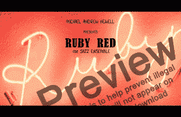 page one of Ruby Red (Big Band)