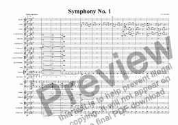 page one of 1st move. Symphony No.1