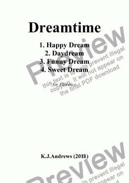 page one of Dreamtime: 1. Happy Dream