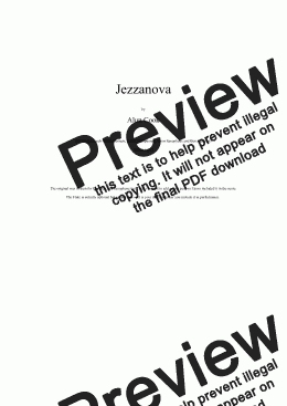 page one of Jezzanova (Single Reed Ensemble)