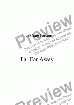 page one of Far Far Away