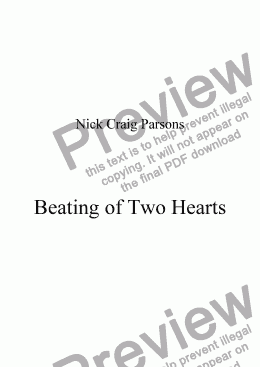 page one of Beating of Two Hearts