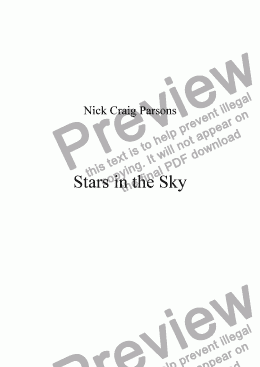 page one of Stars in the Sky
