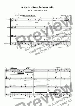 page one of A Majory Kennedy-Fraser Suite