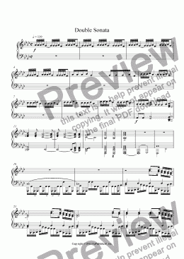 page one of Double Sonata