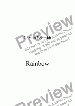 page one of Rainbow