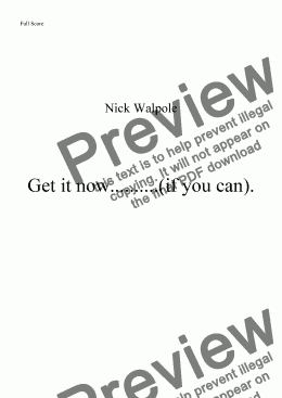 page one of Get it now............(if you can)