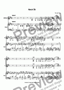 page one of Mass in Cantonese: Agnus Dei
