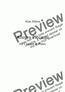 page one of Allegro Piccante