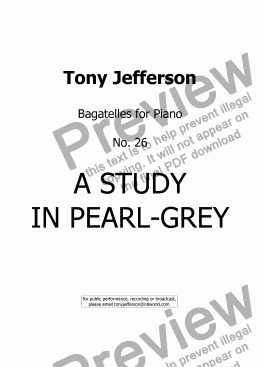 page one of A study in pearl-grey