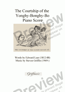 page one of The Courtship of the Yonghy-Bonghy-Bo VOCAL SCORE