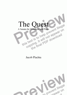 page one of The Quest