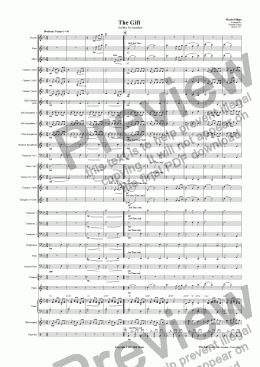 page one of The Gift (Lullaby For Jonathan)-Concert Band