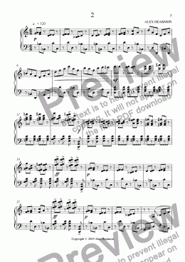 page one of Ten Piano Pieces - 2