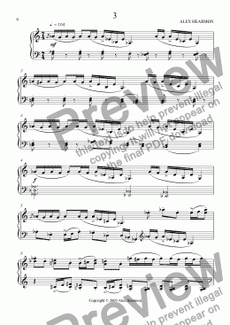 page one of Ten Piano Pieces - 3