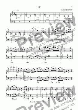 page one of Ten Piano Pieces - 10