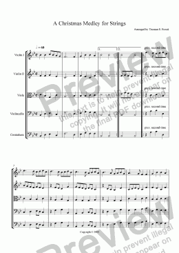 page one of A Christmas Medley for Strings