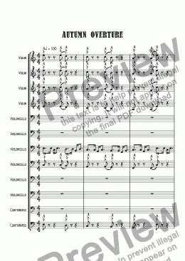 page one of Autumn Overture