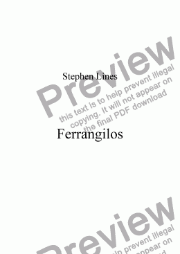 page one of Mixed Ensemble: Ferrangilos