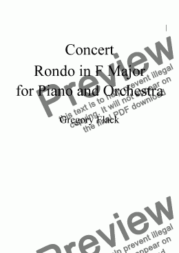 page one of Rondo in F Major