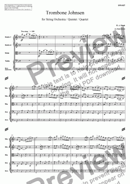 page one of Trombone Johnsen