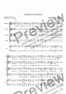 page one of CROWN OF ROSES