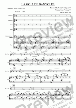 page one of 153-La Goja de Banyoles (catalan) (chamber version Nr. 1)