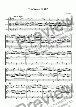 page one of Trio Sonata Nr II/2