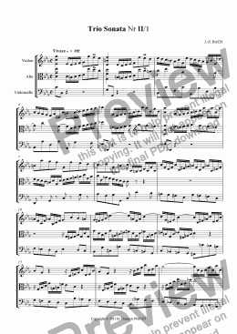 page one of Trio Sonata Nr II/1