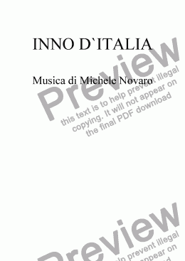 page one of INNO D`ITALIA