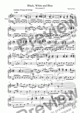 page one of Black, White and Blue II