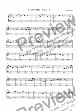 page one of VIENNESE   WALTZ