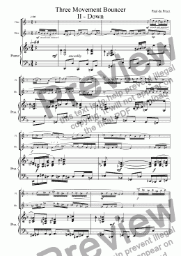 page one of Three-Movement Bouncer II (flute&oboe)