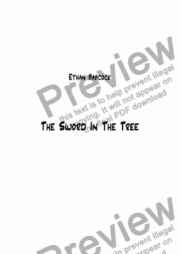page one of The Sword In The Tree