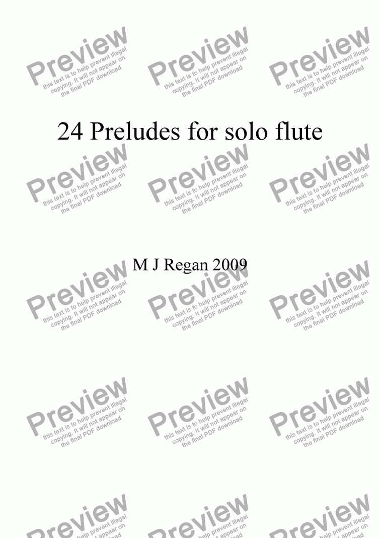 page one of 24 Preludes